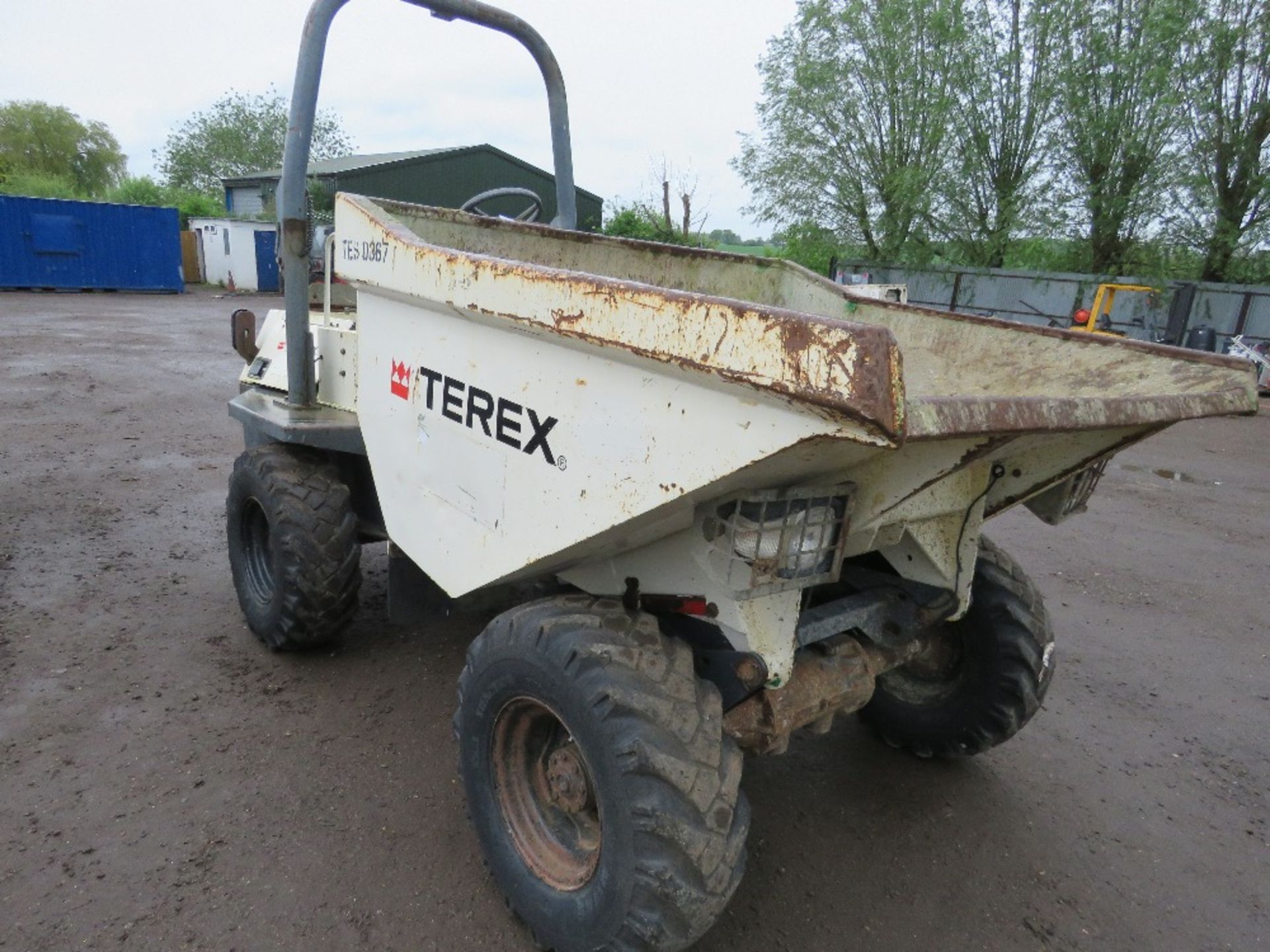 BENFORD TEREX DT030S 3 TONNE STRIGHT TIP DUMPER, YEAR 2008 BUILD, KUBOTA ENGINE. SN:SLBKNN00E805FR18