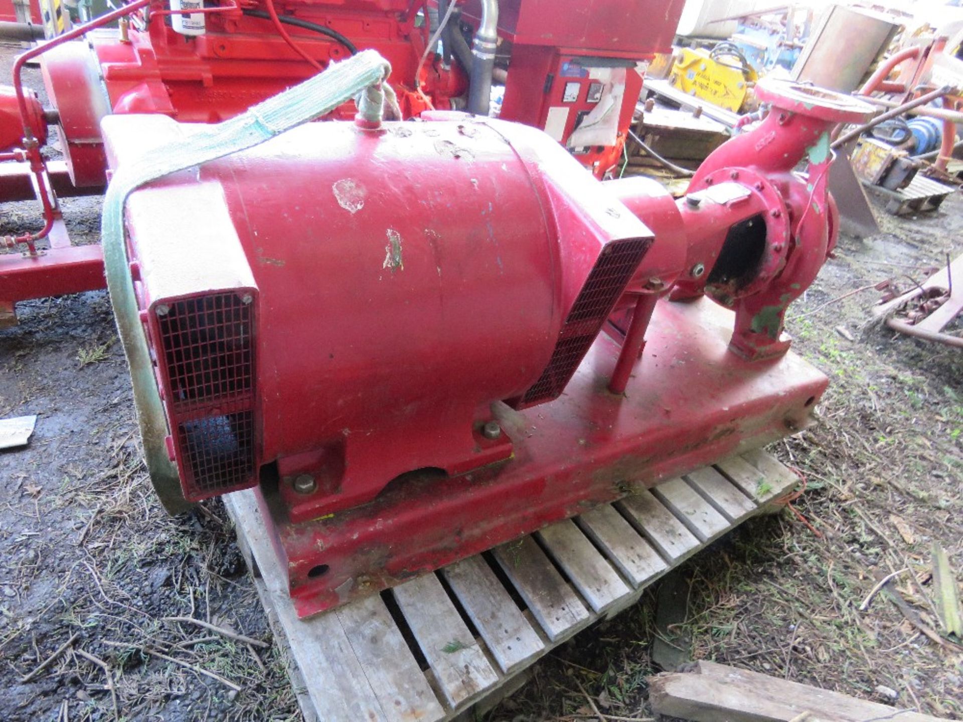 STERLING 3 PHASE POWERED FIRE PUMP. POWERED BY BROOK HANSEN 132KW MOTOR.....THIS LOT IS SOLD UNDER T