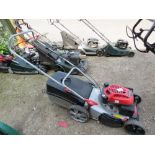 ALKO PETROL ENGINED MOWER WITH COLLECTOR. ....THIS LOT IS SOLD UNDER THE AUCTIONEERS MARGIN SCHEME,