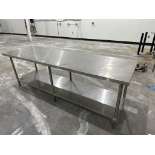 Stainless Steel Prep Table - 8ft x 2.5ft
