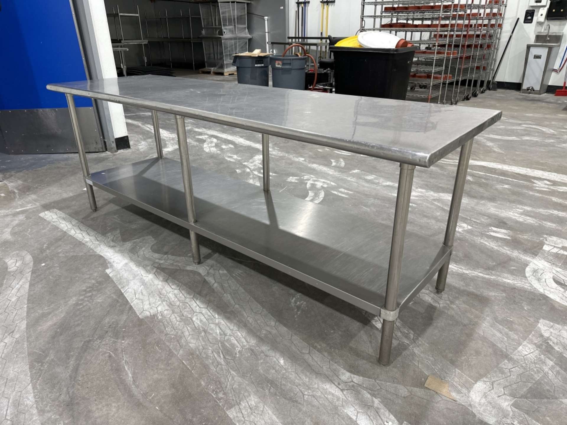 Stainless Steel Prep Table - 8ft x 2.5ft - Image 2 of 2