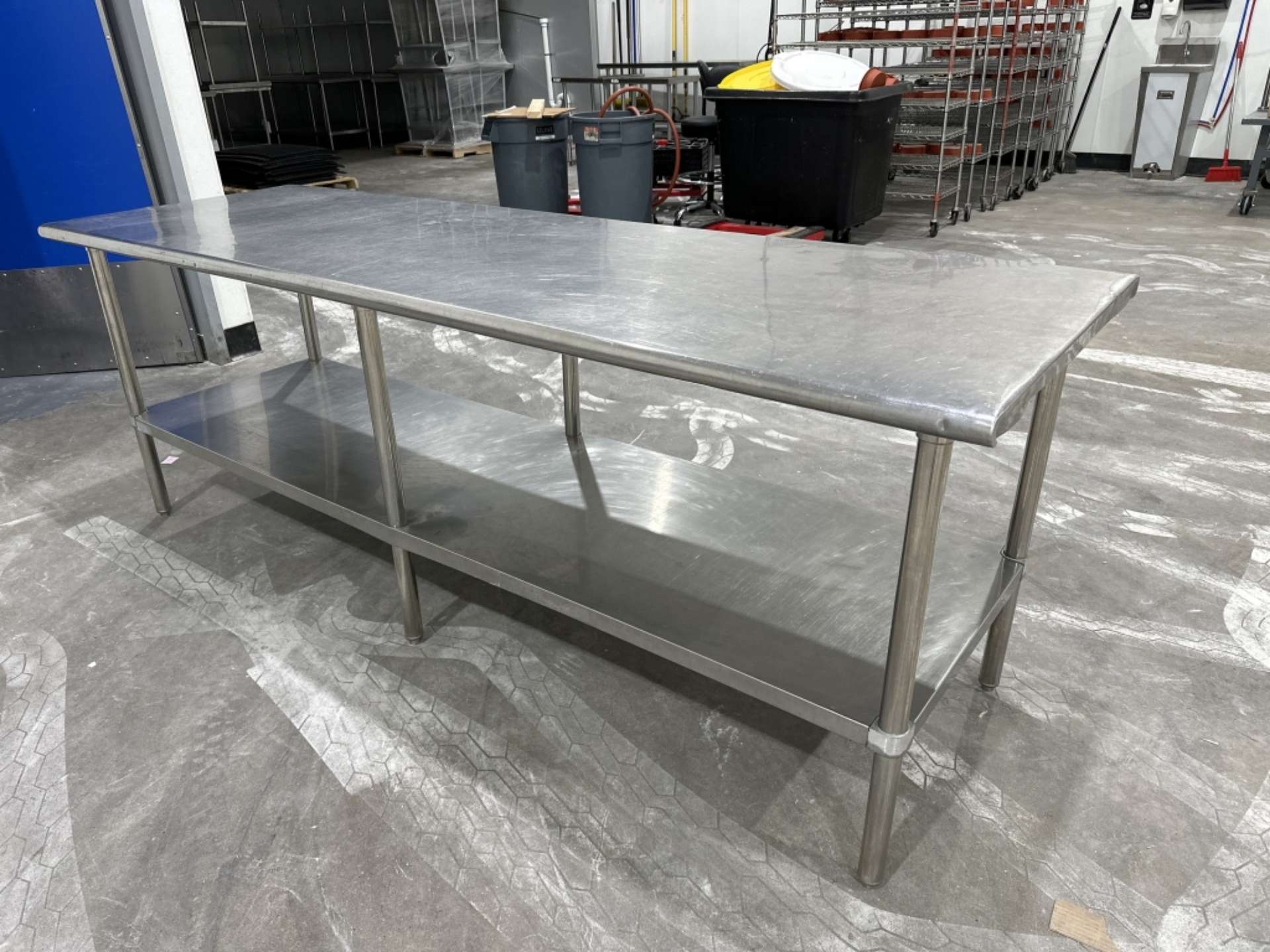 Stainless Steel Prep Table - 8ft x 2.5ft - Image 2 of 2