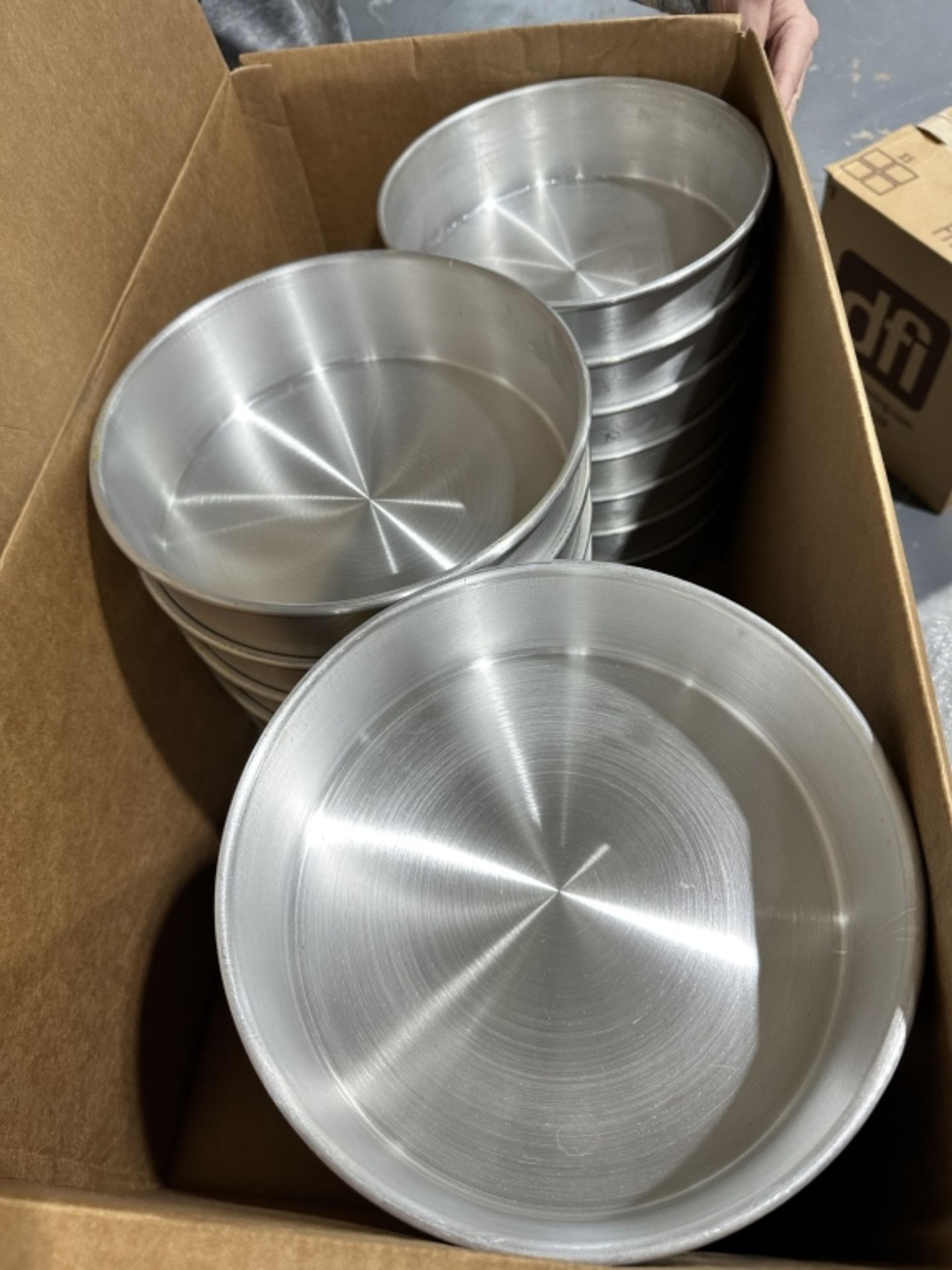 Pallet of Assorted Silver Pans