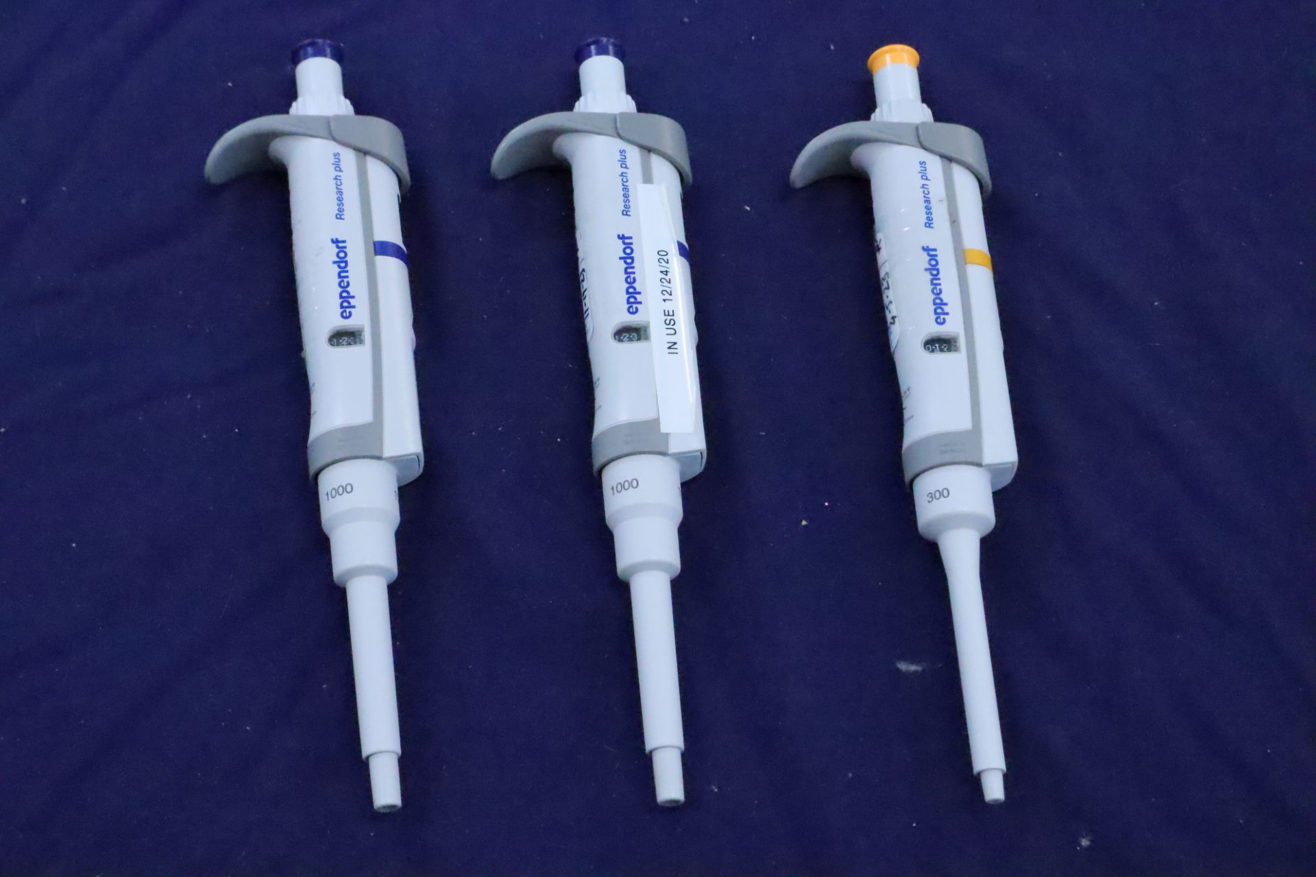 Eppendorf Research Plus Adjustable Volume Pipette (Qty 3)
