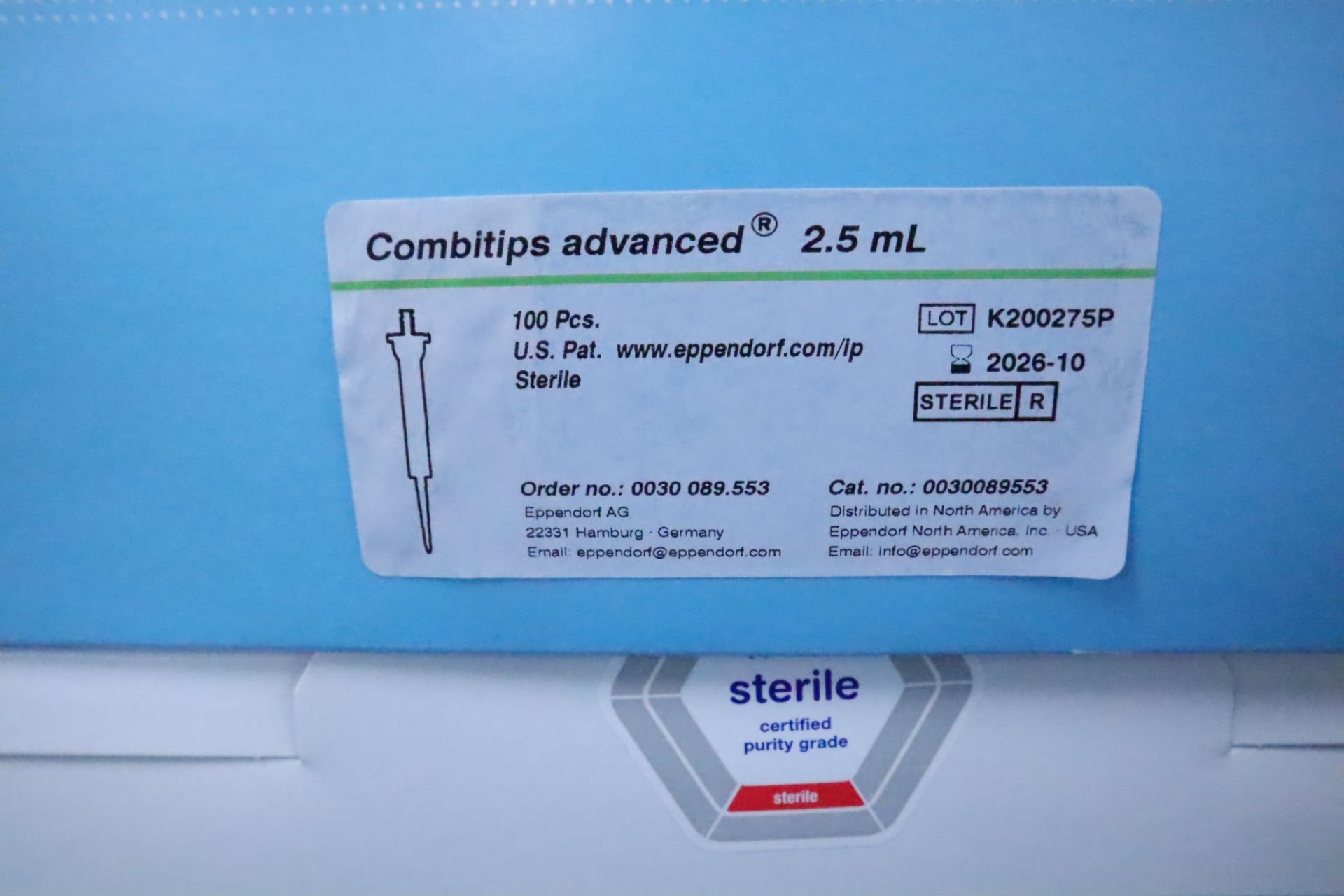 (NIB) Eppendorf Combitips advanced tips for Multipette - 100 per box - 2.5 mL & 0.5 mL - Image 3 of 9