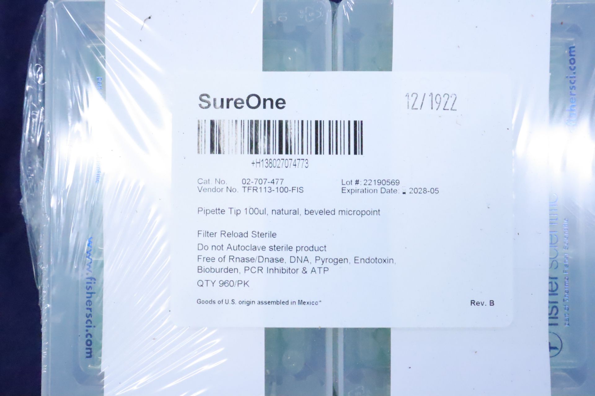 Fisherbrand SureOne Pipette Tip Racks (Empty/Partial Empty), Racked (NIB), & Filter Tip Reload (OBN) - Image 7 of 7