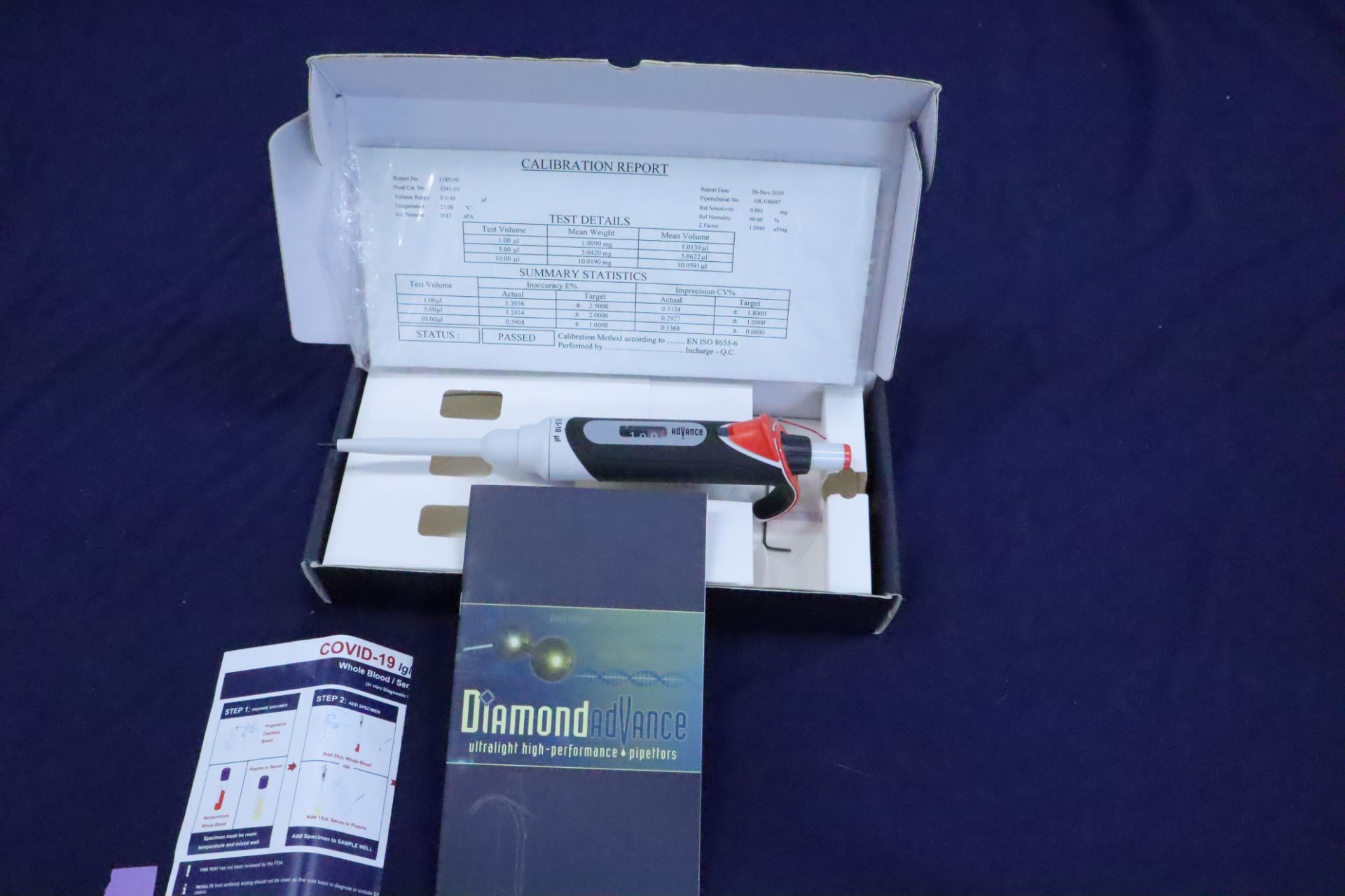 Globe Scientific Diamond Advance Pipette 0.5 - 10 uL - In original packaging