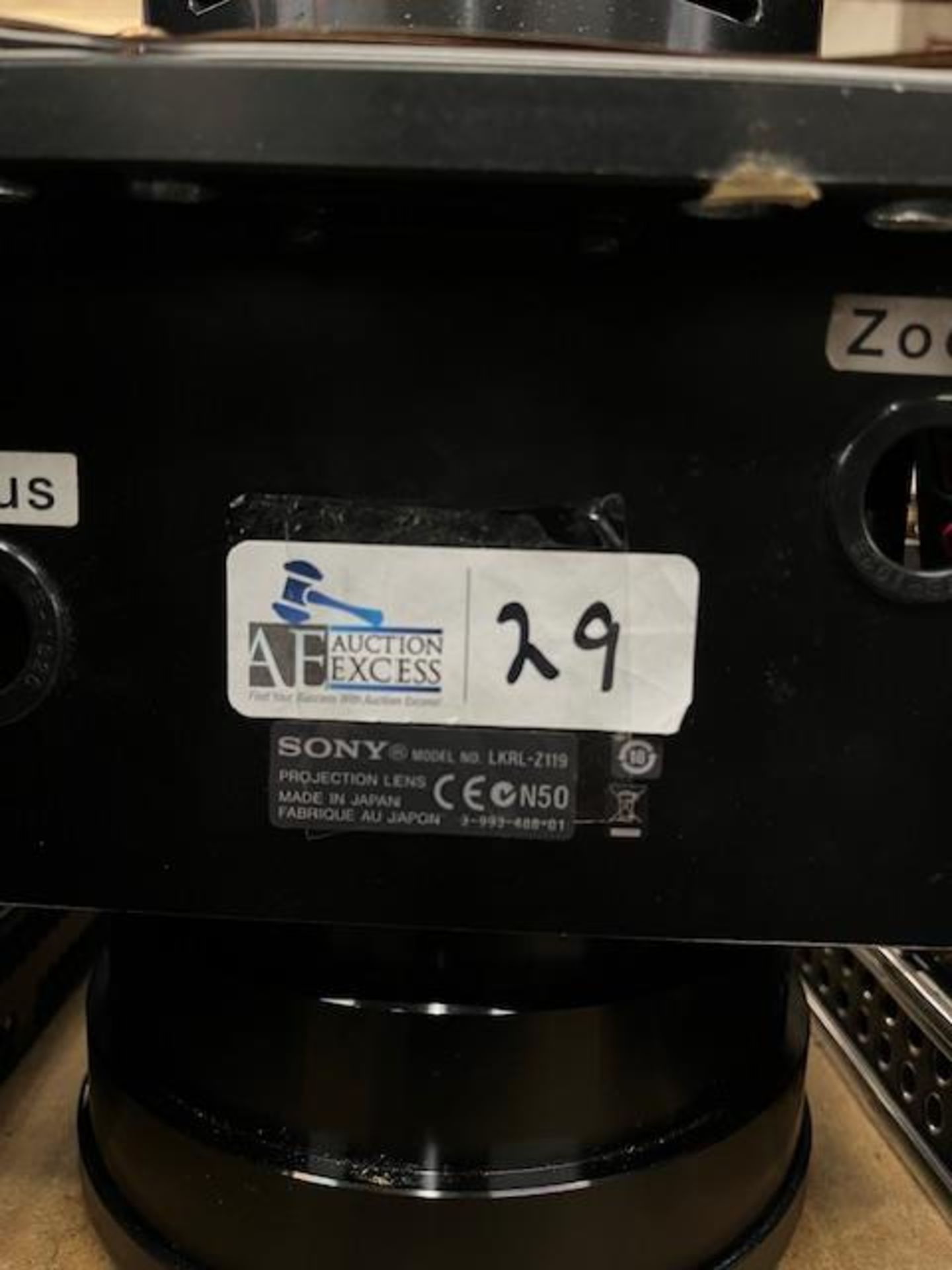 SONY LKRL-Z119 PROJECTOION LENS - Image 3 of 3