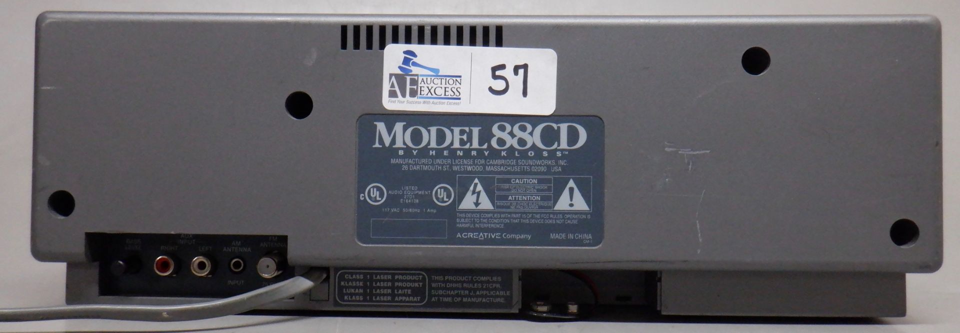 CAMBRIDGE SOUNDWORKS RADIO MODELOL 88CD - Image 3 of 4