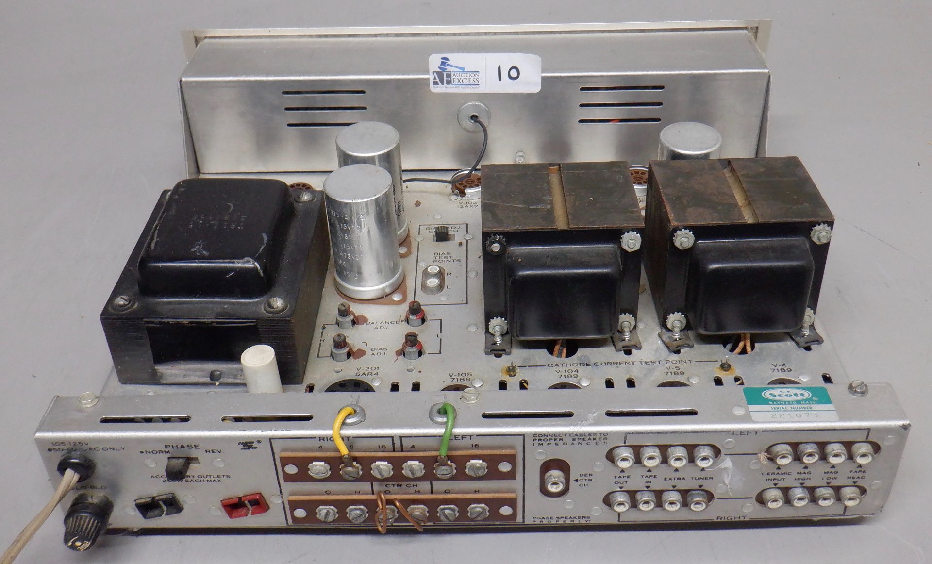 SCOTT STEREOMASTER 222 D STEREO TUBE INTEGRATED AMP - Image 2 of 2