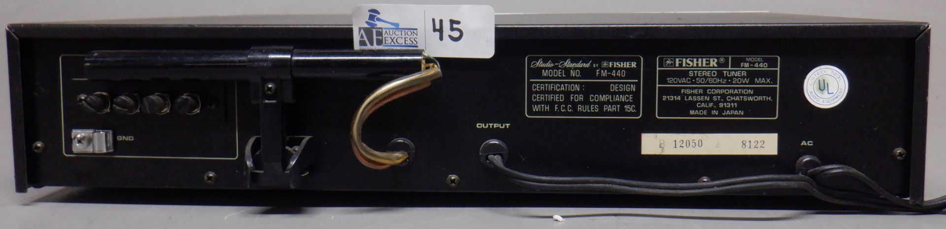 FISHER FM-440 AM/FM STEREO TUNER - Image 2 of 2
