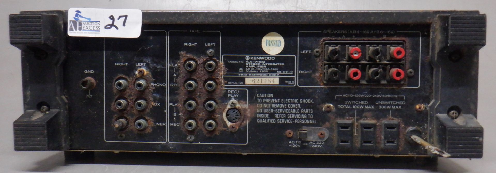 KENWOOD KA-7150 INTEGRATED AMP - Image 2 of 2