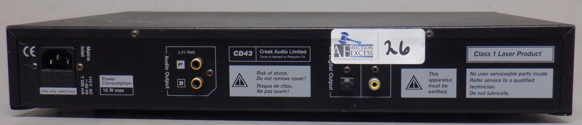 CREEK CD 43 CD PLAYER - Image 2 of 2