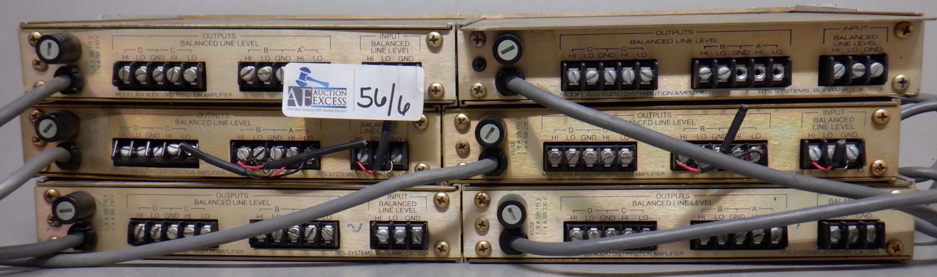 LOT OF 6 RTS SYSTEMS MODEL 424 - Image 2 of 2
