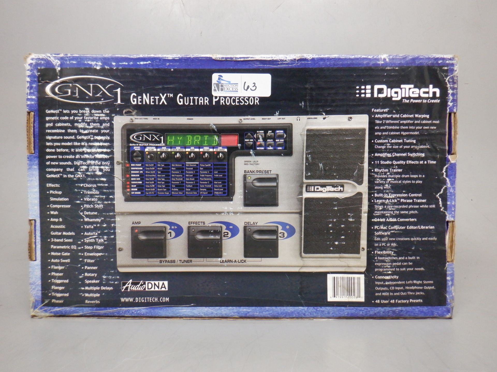 DIGITECH GNX1 GE NET X GUITAR PROCESSOR IN ORIGINAL BOX