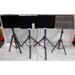 LOT OF 4 MUSIC STANDS