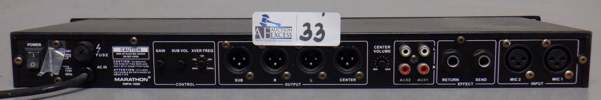 MARATHON MFX-100 PROFESSIONAL DIGITAL EFFECT PROCESSOR - Image 2 of 2