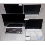 LOT OF 4 LAPTOPS PARTS AND REPAIR