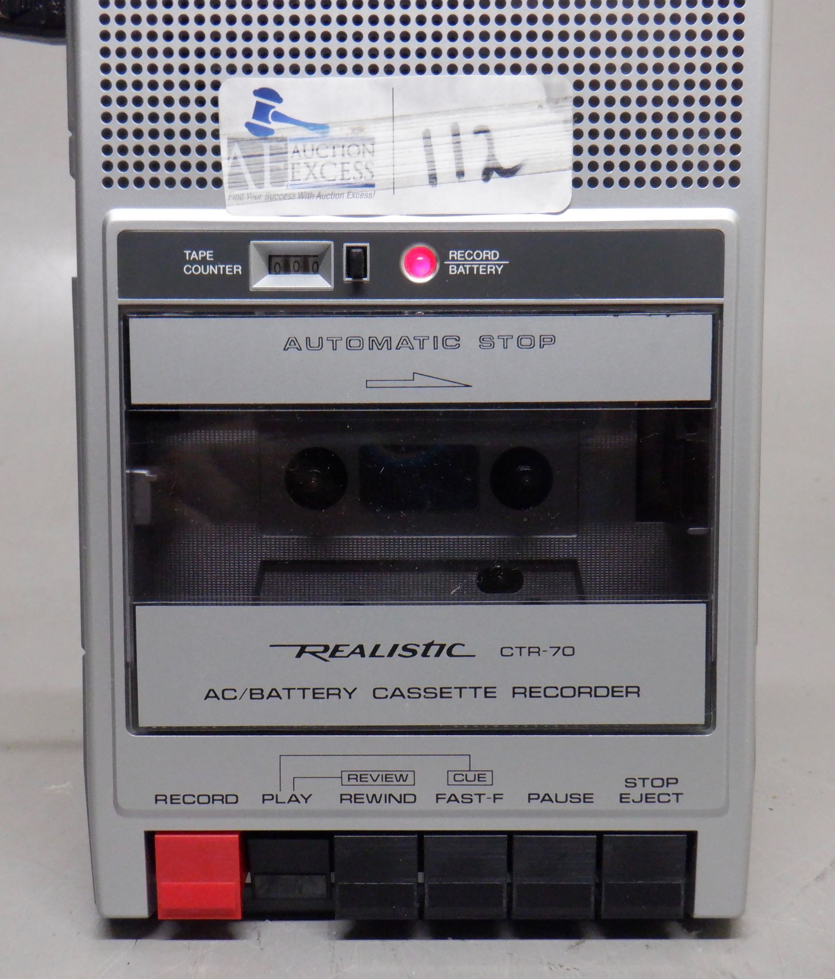 REALISTIC CTR-70 AC/DC CASSETTE RECORDER SET IN CASE - Image 5 of 5