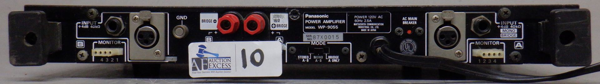 RAMSA 2 CHANNEL POWER AMP WP-9055 - Bild 2 aus 2