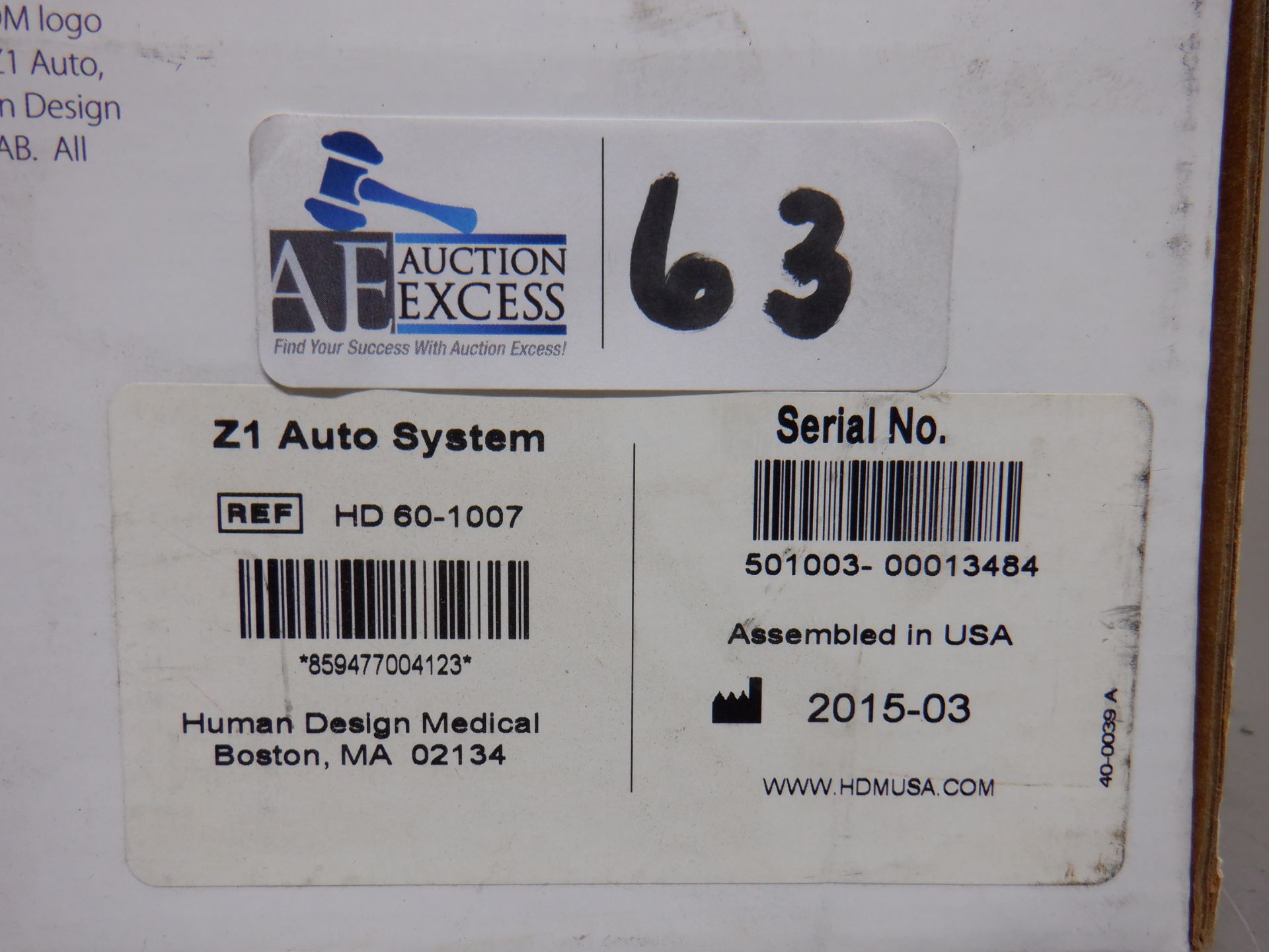 HDM Z1 AUTO XPAP IN ORIGINAL BOX - Image 2 of 3