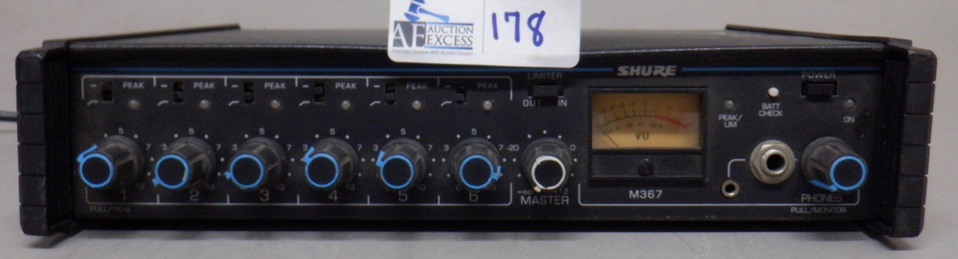 SHURE M367 6 CHANNEL MIC MIXER
