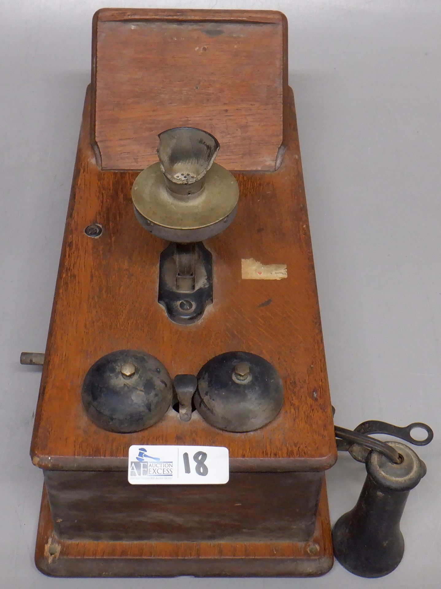 ANTIQUE WALL TELEPHONE - Image 2 of 5