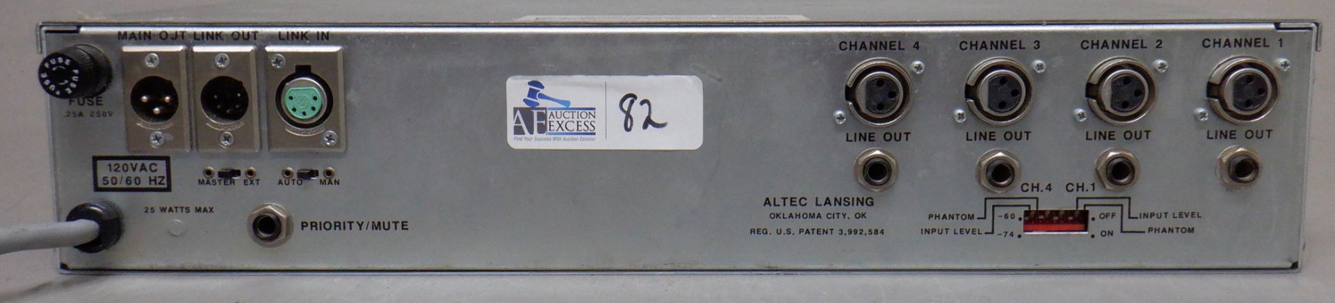 ALTEC LANSING 1674C MIC MIXER - Image 2 of 2