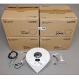 LOT OF 4 HANWHA TNV-7010RC DOME CAMERAS NOS