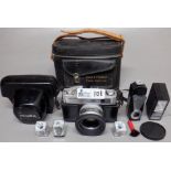 VINTAGE MINOLTA HI-MATIC 9 CAMERA SET