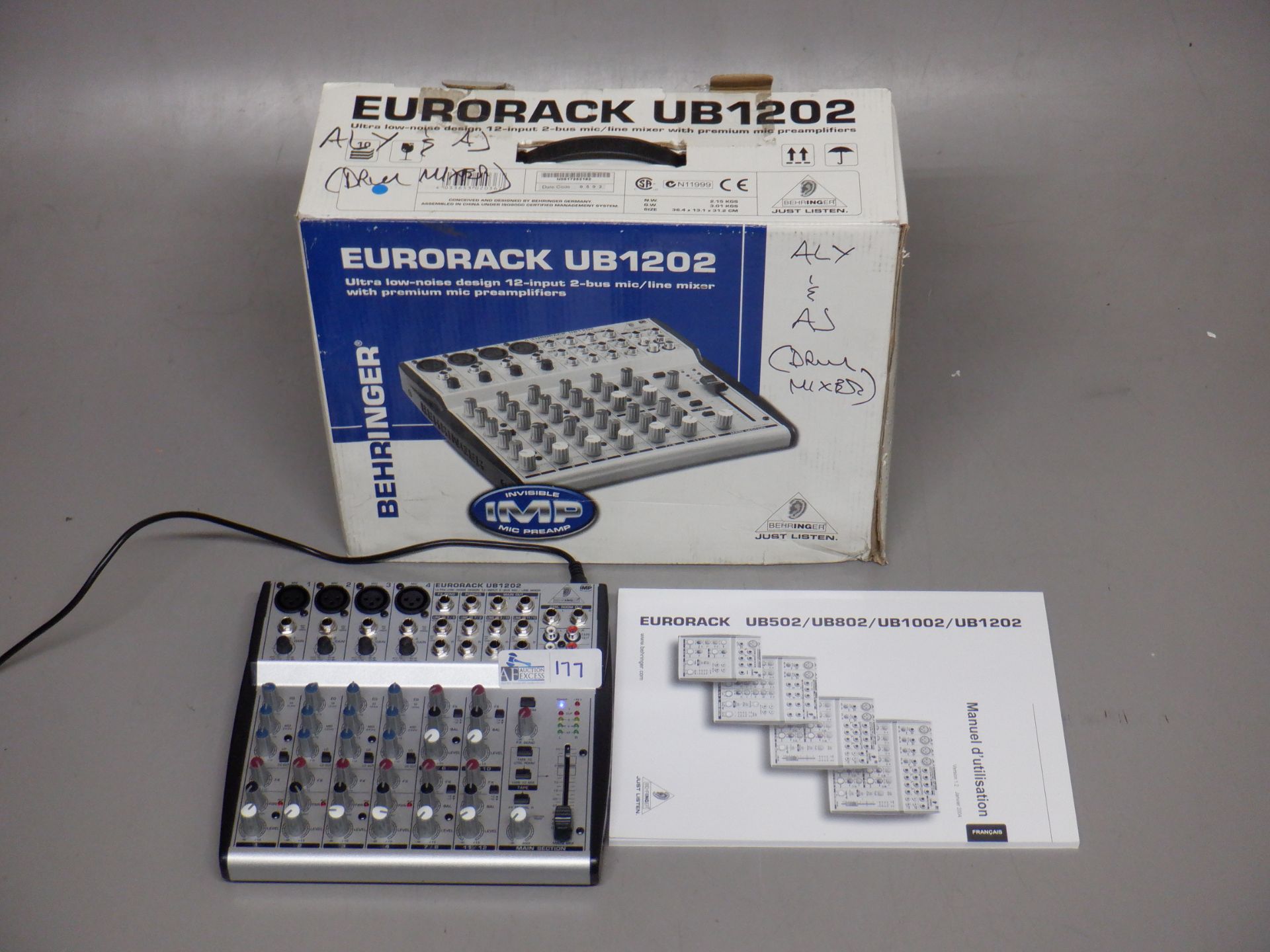 BEHRINGER EURORACK UB 1202 IN ORIGINAL BOX - Image 2 of 4