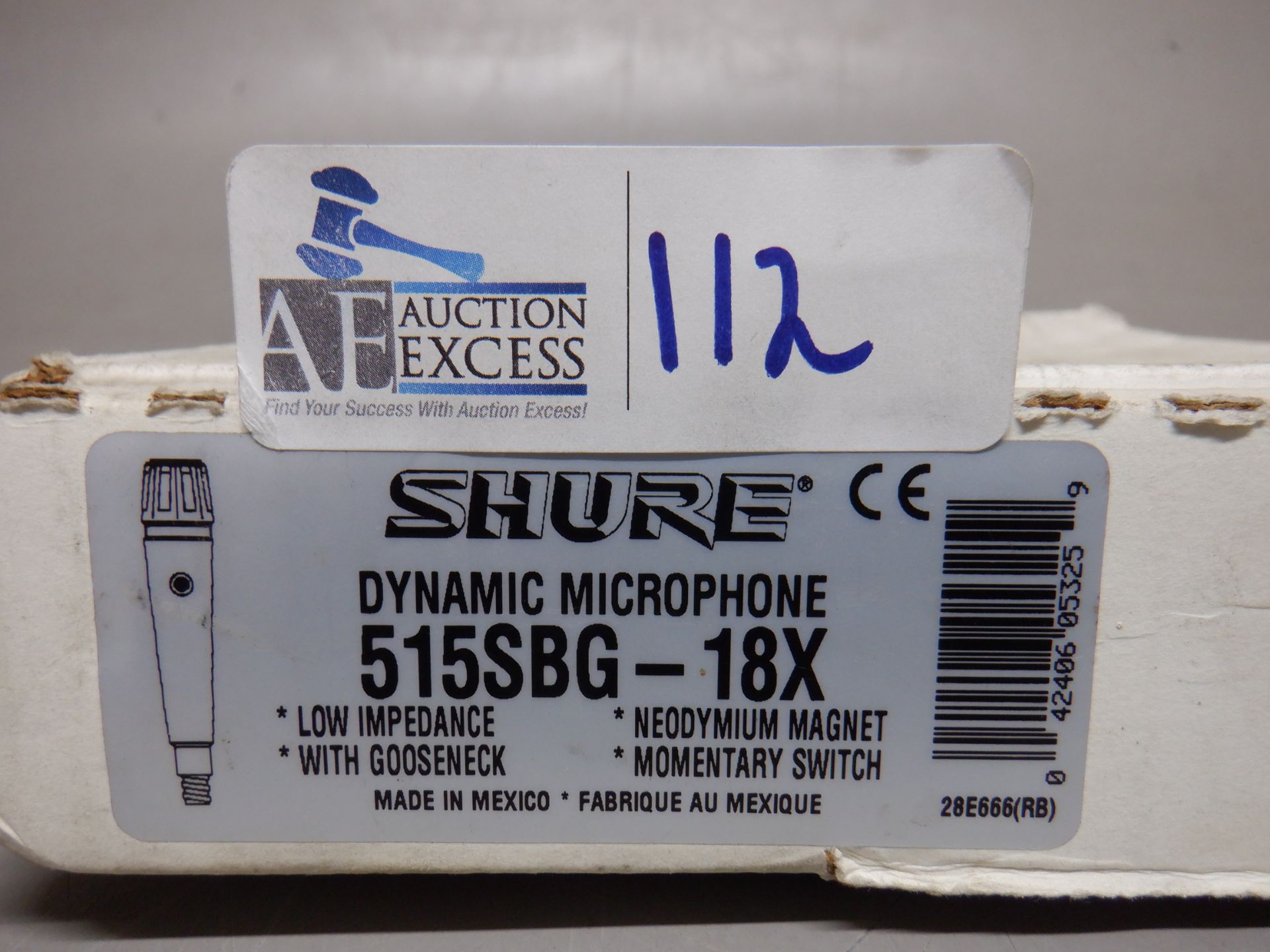 SHURE MIC 515SBG-18X IN ORIGINAL BOX - Image 6 of 6
