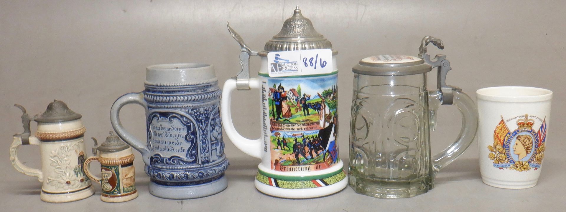 LOT OF 6 VINTAGE STEINS - Image 2 of 7
