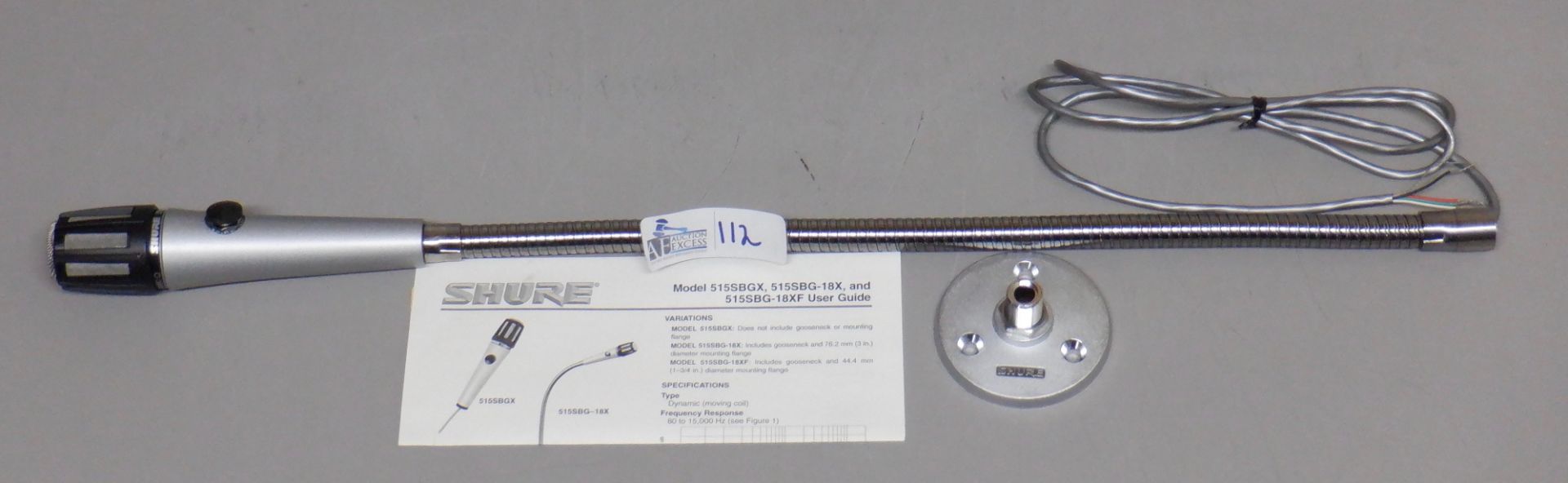 SHURE MIC 515SBG-18X IN ORIGINAL BOX - Image 3 of 6