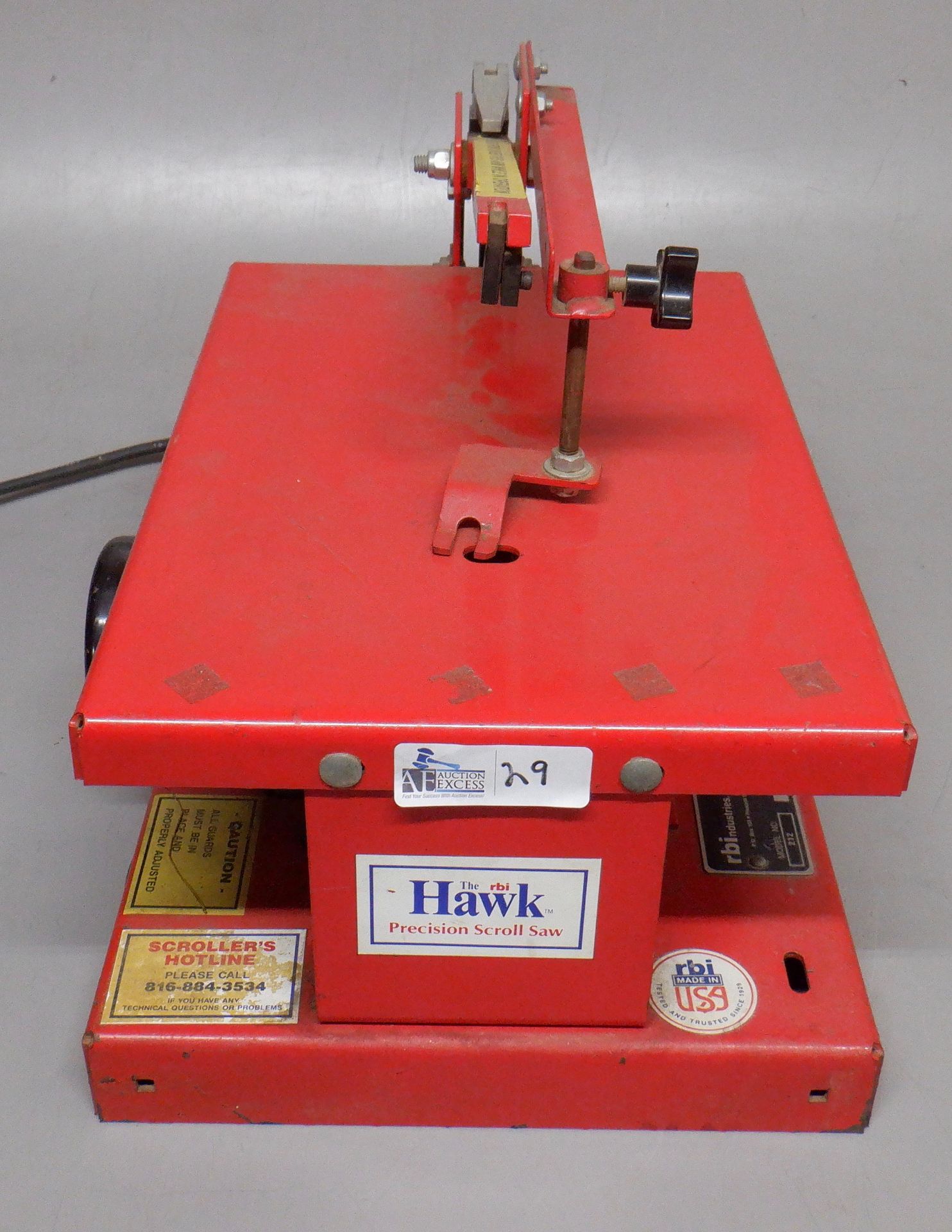 HAWK 212 TABLETOP SCROLL SAW - Image 3 of 4