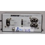 SHURE M64A STEREO PREAMP