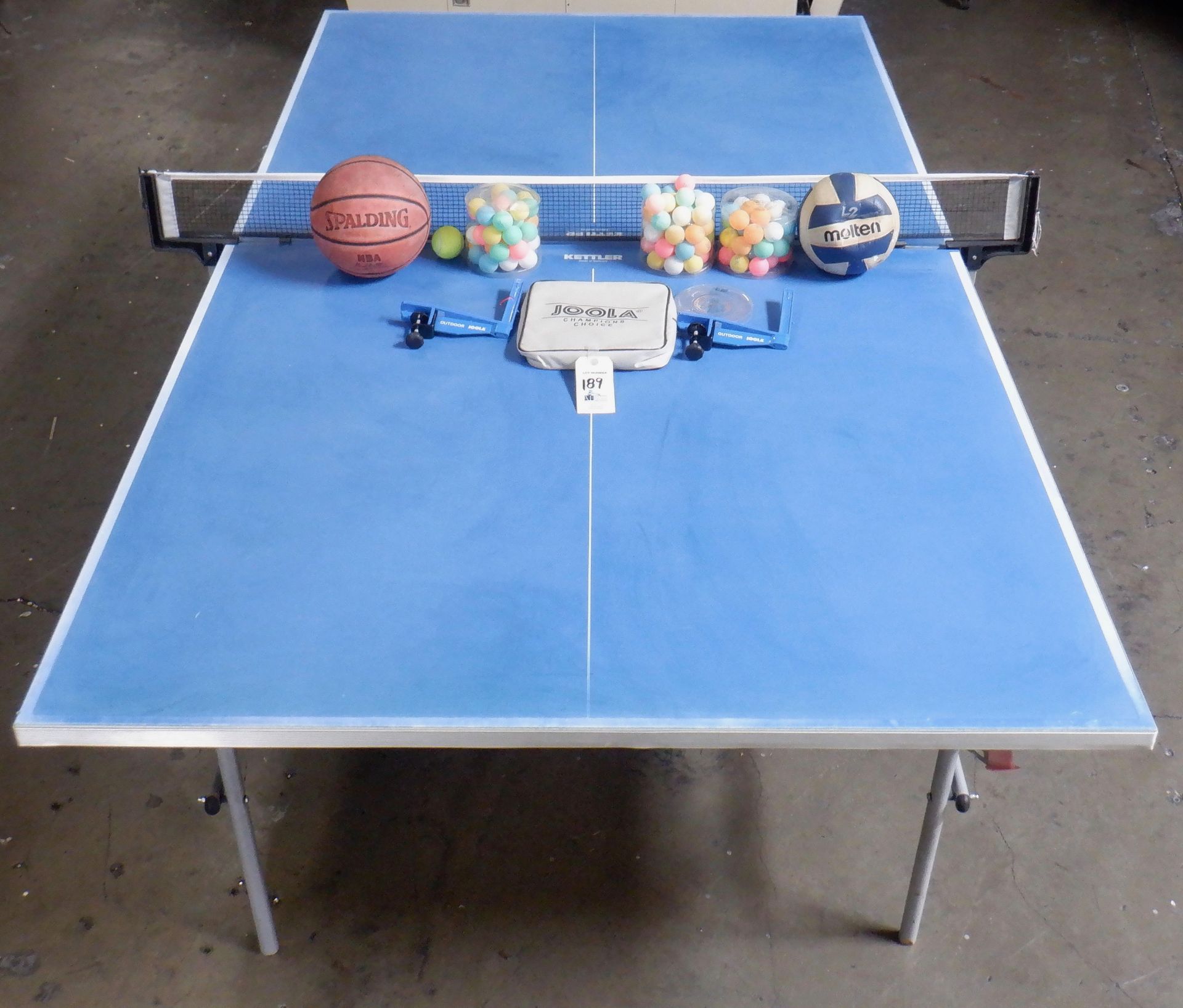 KETTLER OUTDOOR ALUMINUM PING PONG TABLE WITH BALLS - Image 2 of 4