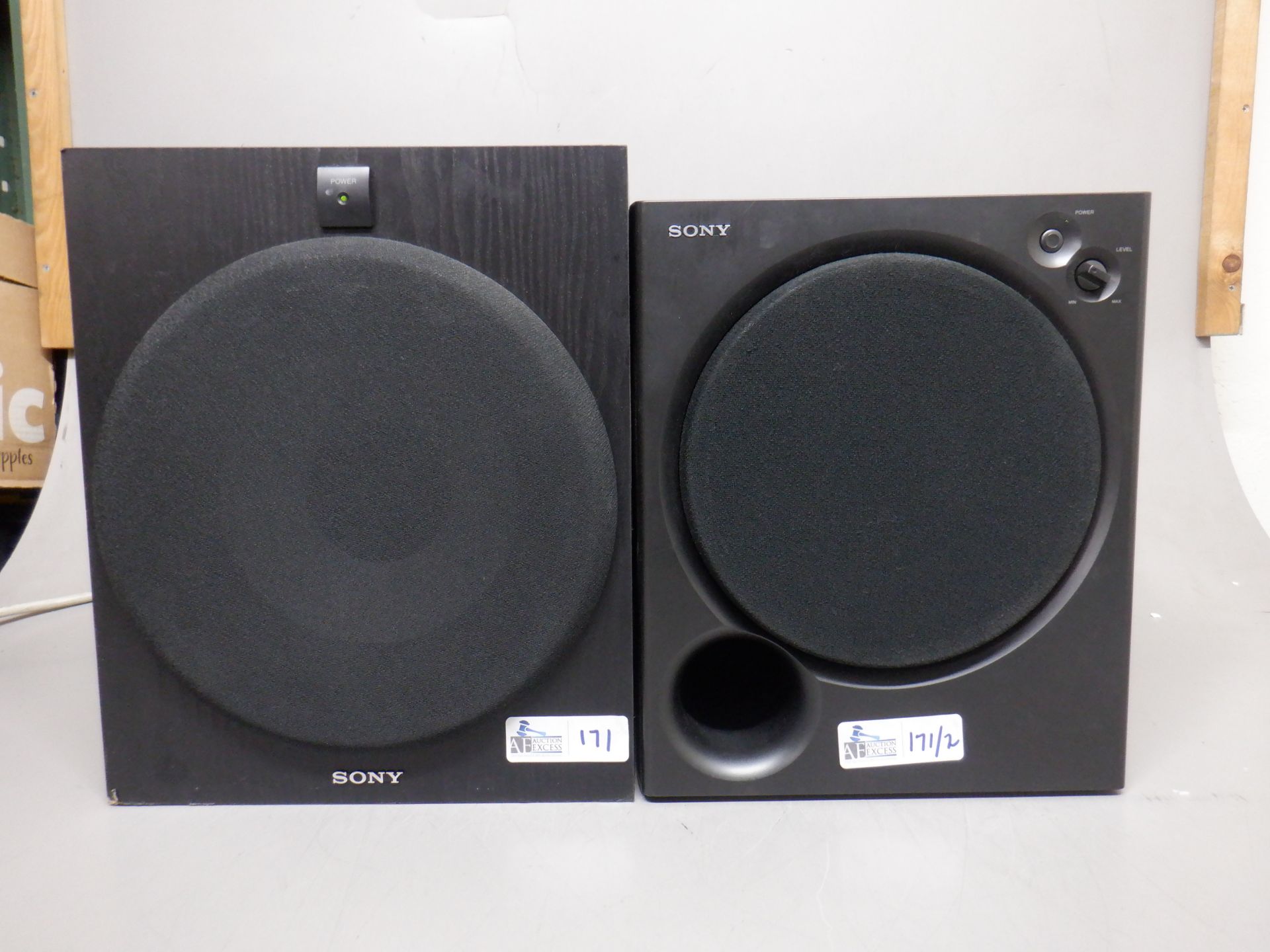 LOT OF 2 SONY ACTIVE SUBWOOFERS SA-W2500
