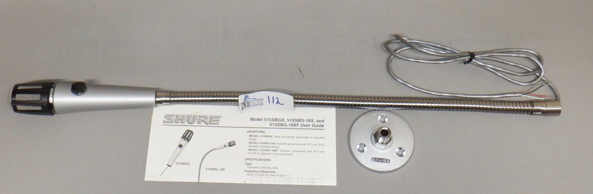 SHURE MIC 515SBG-18X IN ORIGINAL BOX - Bild 2 aus 6