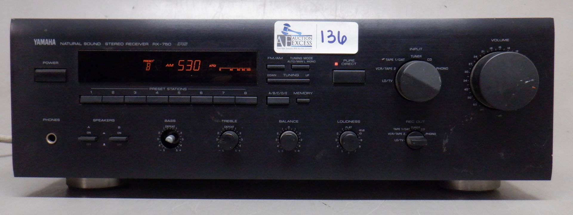 YAMAHA RX-750 STEREO RECEIVER
