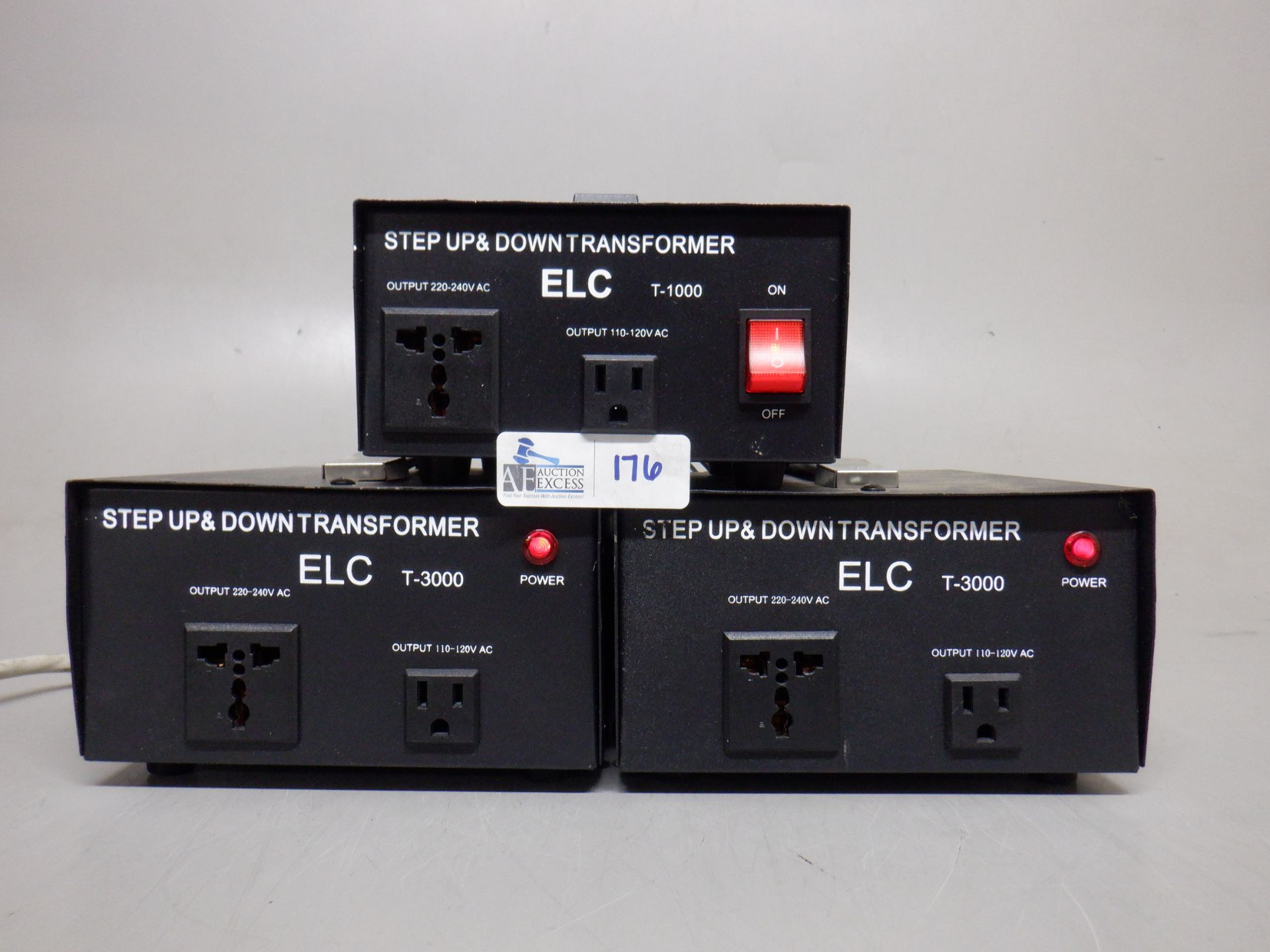 LOT OF 3 ELC STEP UP & DOWN TRANSFORMERS