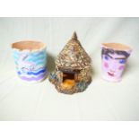 Three studio pottery items