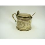 Silver mustard pot