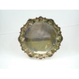 Silver trifoot sherry tray