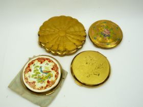 Collection of vintage powder compacts