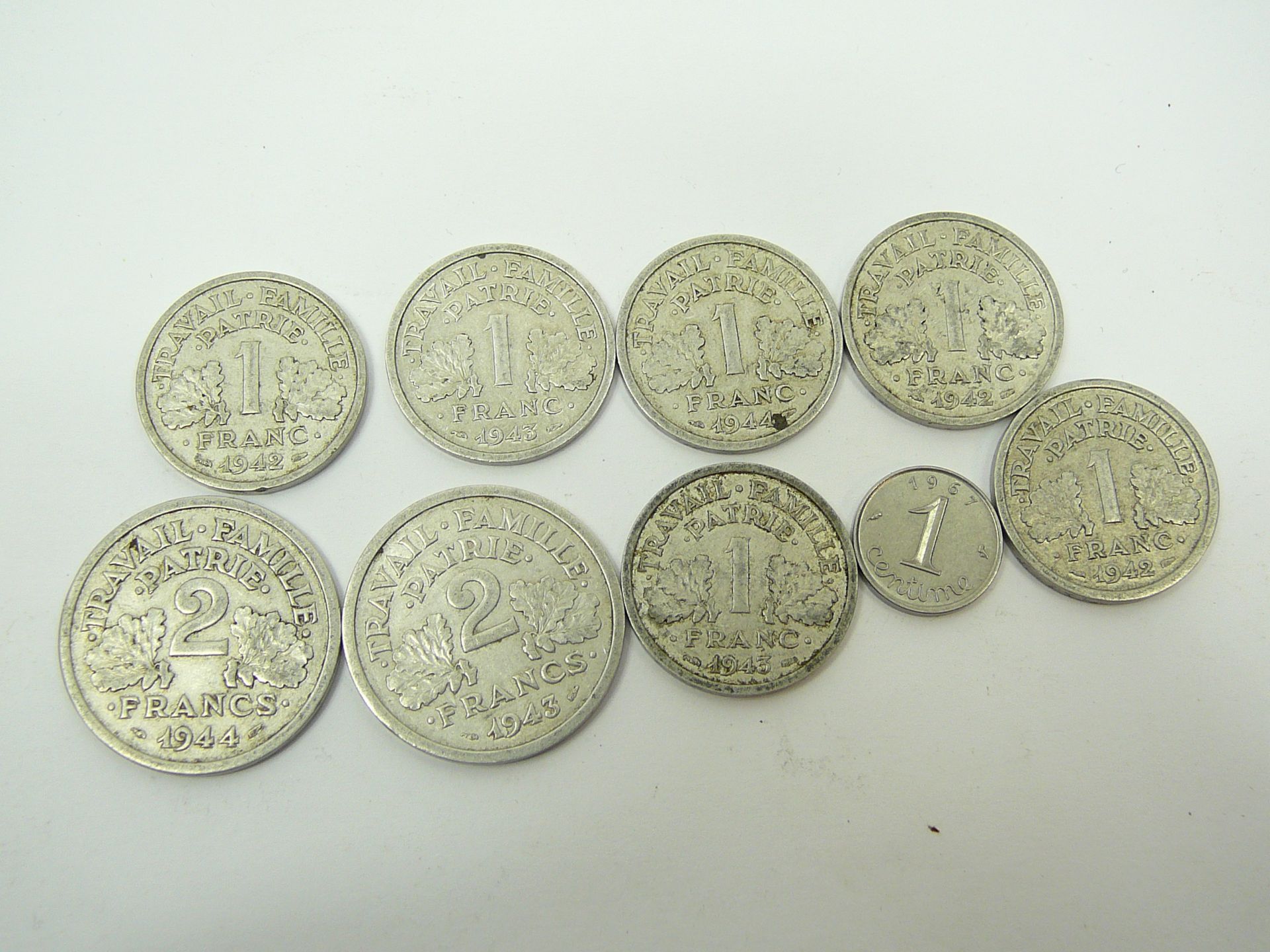 Assd WW2 Occupied France coinage - Image 2 of 2
