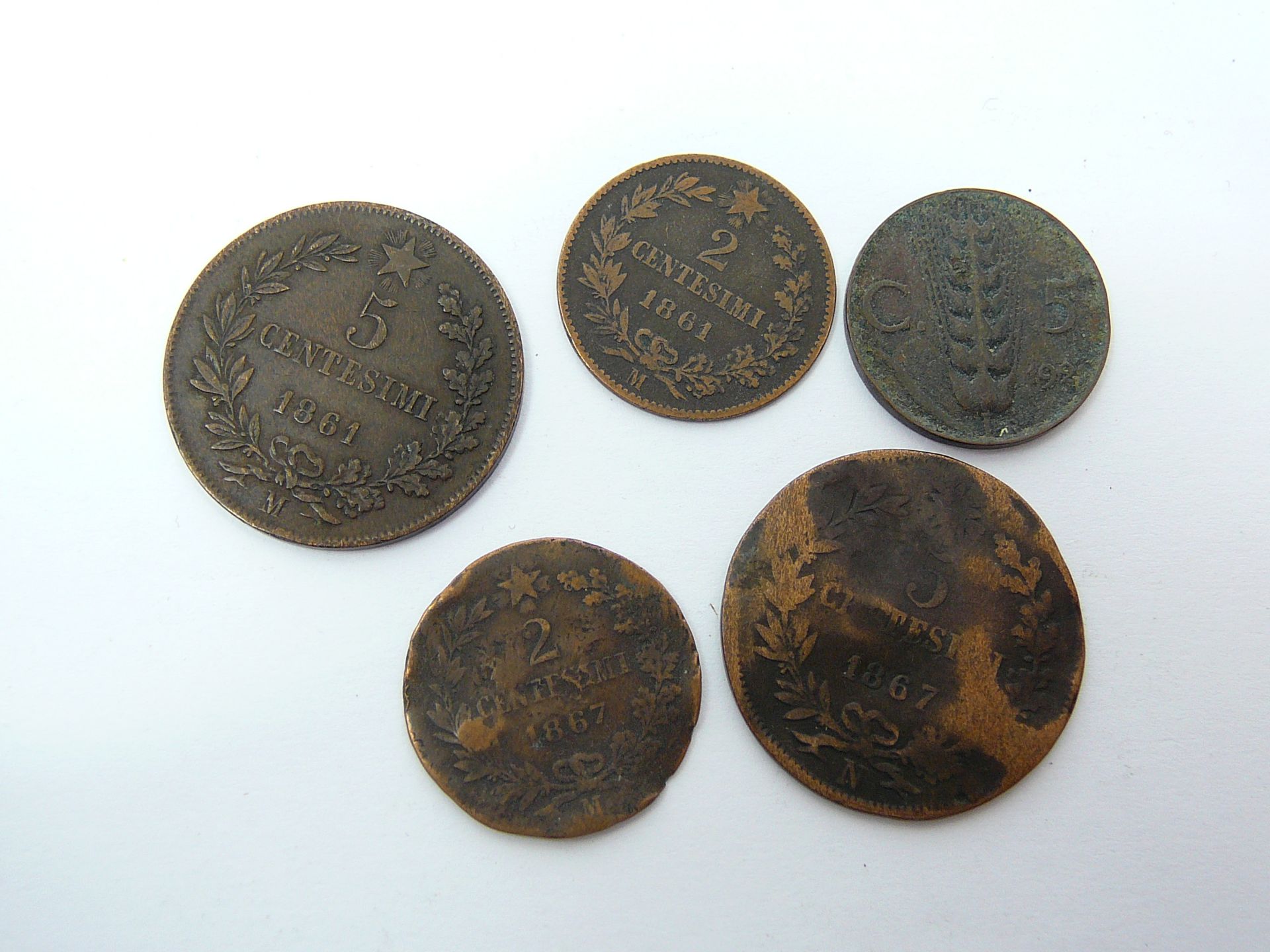 Assd Italian Vittorio Emanuele coinage - Image 2 of 2