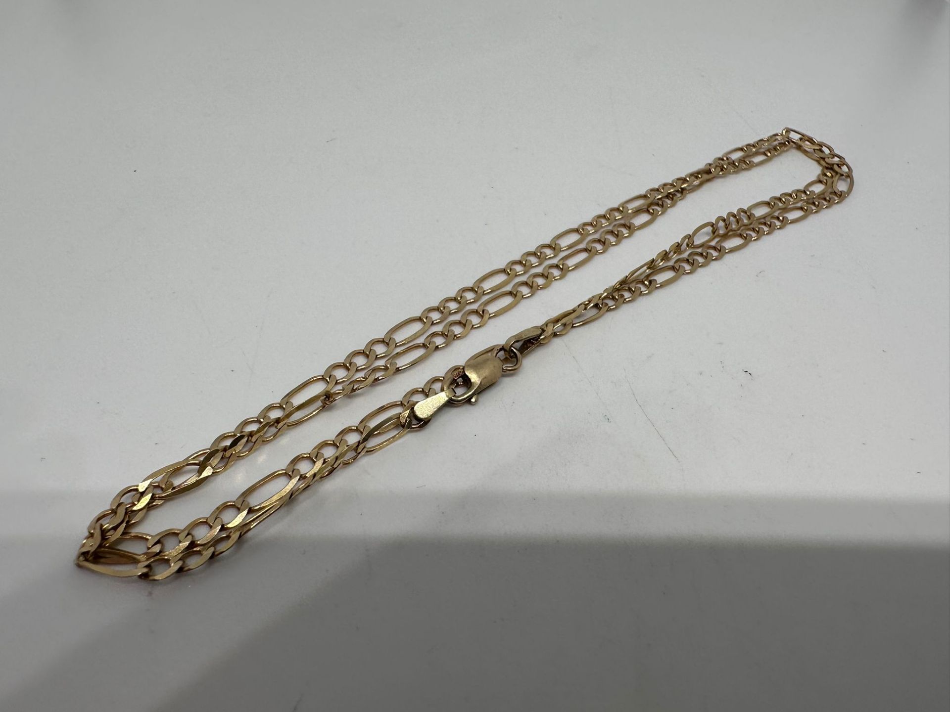 9ct gold figaro chain