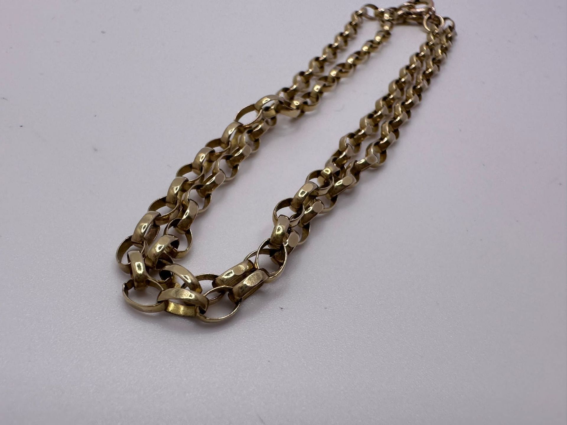 9ct gold belchar chain - Image 2 of 3