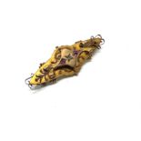 9ct gold ruby and diamond brooch